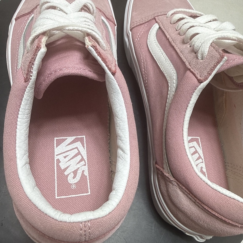 Vans Old Skool Pink Suede Canvas Low Top Mens 9 Womens 10.5 VN0A5JMI2PT - Picture 10 of 12